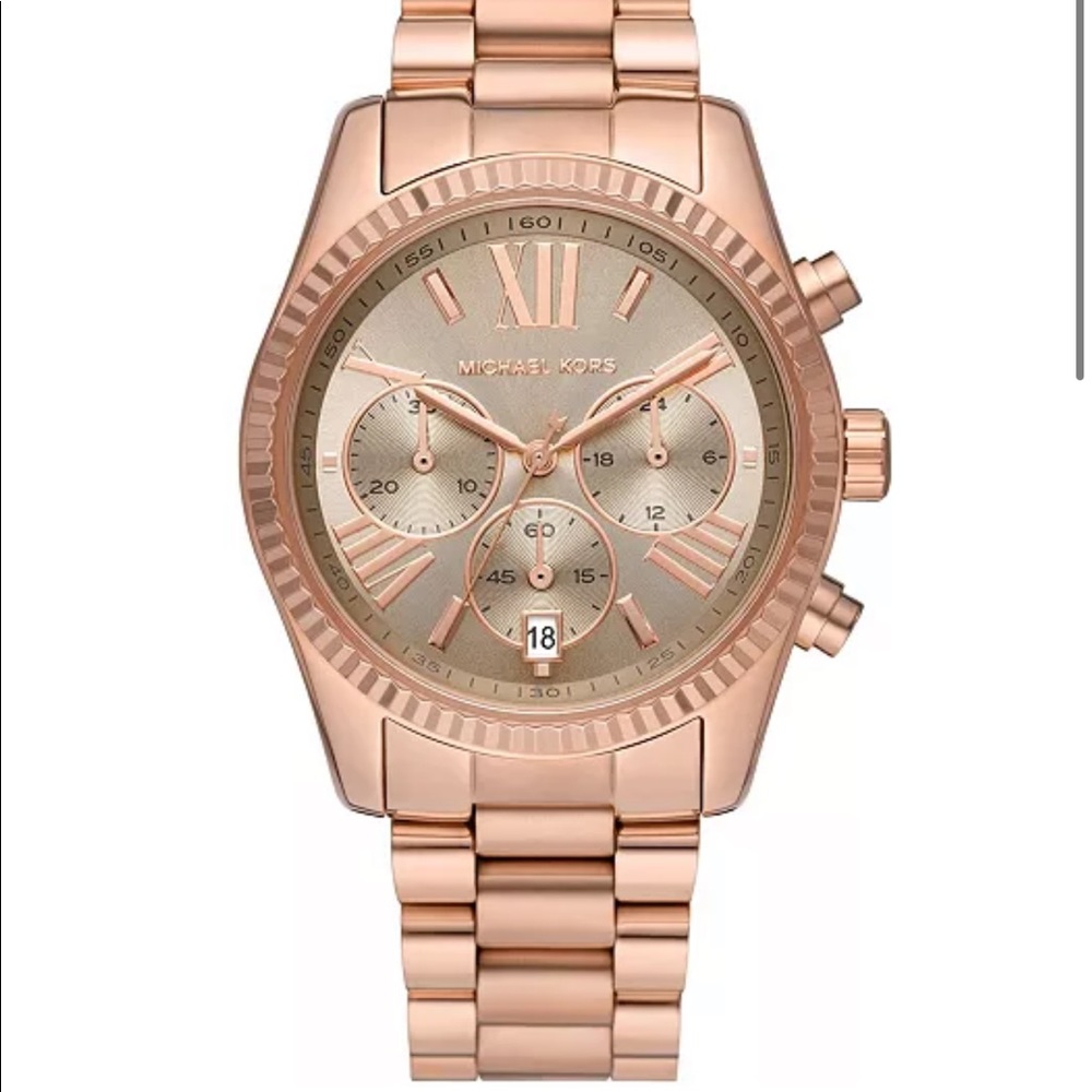 Womens rose gold Michael Kors watch - Picture 3 of 5